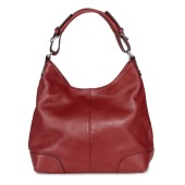 Geanta dama de umar din piele naturala DiAmanti Gioia Rosu inchis D1520